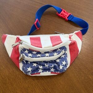 American Flag Canvas Fanny Pack - Stars & Stripes